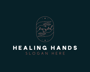 Natural Hands Cosmetic Beauty logo design