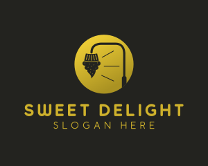 Cupcake Street Lamp  logo design