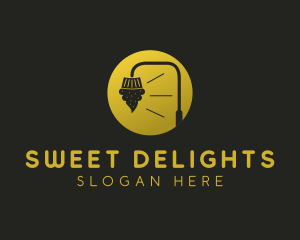 Cupcake Street Lamp  logo design