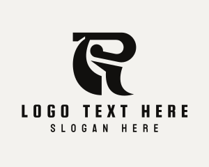 Skate Brand Letter R  Logo