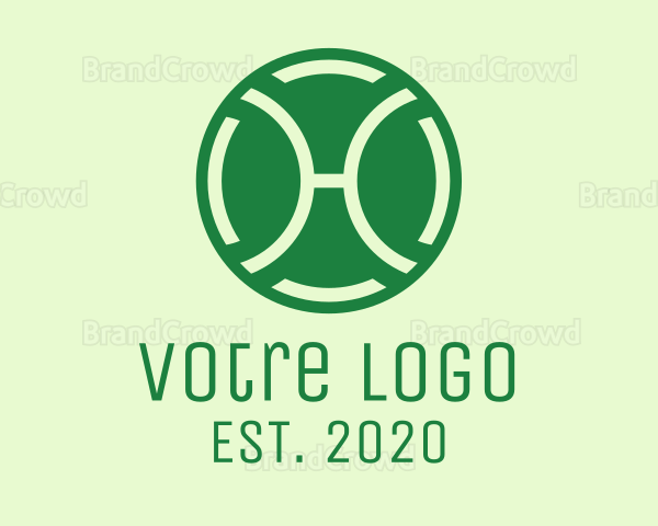 Simple Tennis Ball Logo