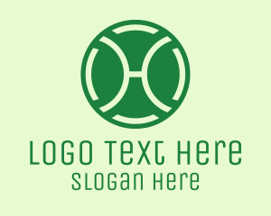 Simple Tennis Ball  Logo