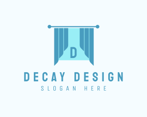 Window Curtain Interior Design logo design