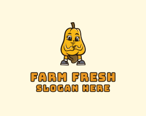 Fresh Cashew Fruit logo design