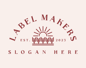 Label - Nature Organic Farm logo design