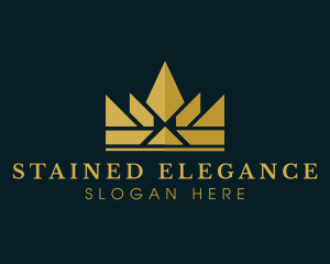 Elegant Pageant Crown logo design