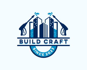 Building Power Washer logo design