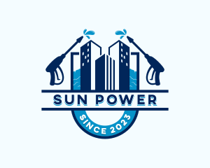 Building Power Washer logo design