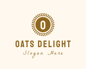 Oats - Organic Wheat Grain logo design