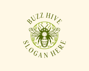 Bumblebee - Bumblebee Honey Hive logo design