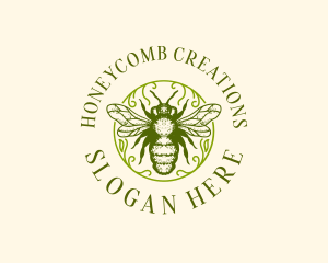 Bumblebee Honey Hive logo design