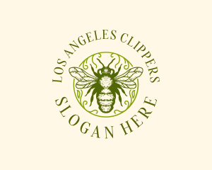 Beekeeper - Bumblebee Honey Hive logo design