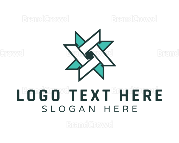 Ninja Turquoise Star Logo