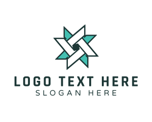 Public Relations - Ninja Turquoise Star logo design