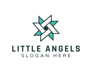 Ninja Turquoise Star logo design