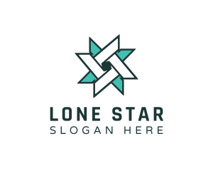 Ninja Turquoise Star logo design