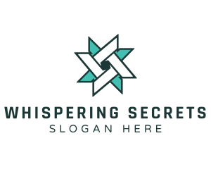 Ninja Turquoise Star logo design