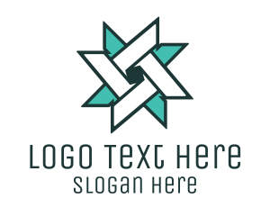 Management - Ninja Turquoise Star logo design