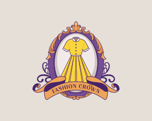 Retro Dress Fashion logo design