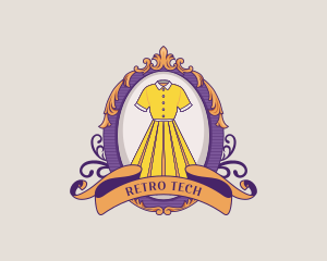 Retro Dress Fashion logo design