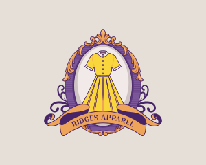 Retro Dress Fashion logo design