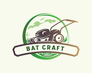 Lawn Grass Cutter logo design