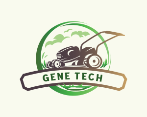 Lawn Grass Cutter logo design