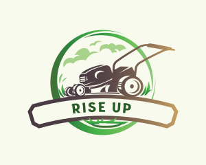 Lawn Grass Cutter logo design