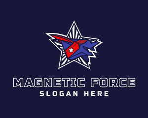 American Fighter Jet logo design