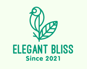 Birdwatch - Green Natural Bird Plant logo design