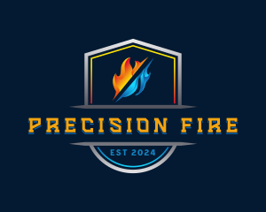 Fire Ice Ventilation logo design