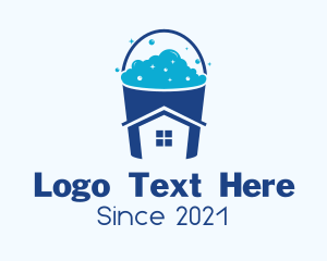 Bucket - Clean House Bucket logo design