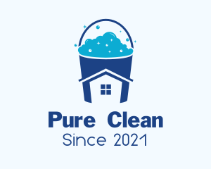 Clean House Bucket logo design