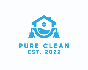 House Cleaning Sanitation logo design