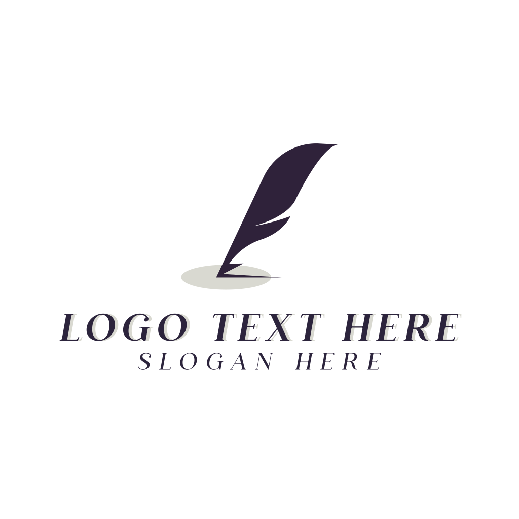 Writing Feather Publishing Author Logo | BrandCrowd Logo Maker | BrandCrowd