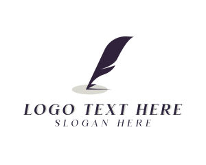 Write - Writing Feather Publishing Author logo design