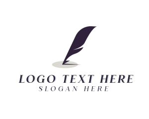 Author - Writing Feather Publishing Author logo design