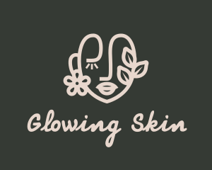 Natural Beauty Face logo design