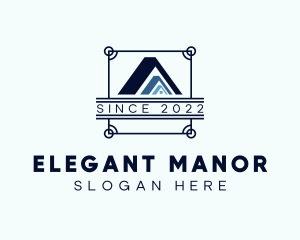 Manor - House Roof Property logo design