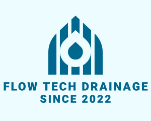 Drainage - Water Drop Drainage logo design