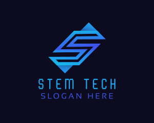 Tech Firm Letter S logo design