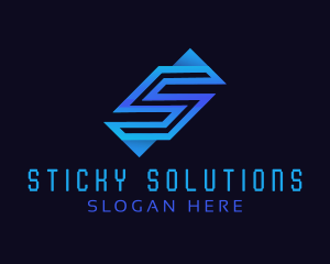 Tech Firm Letter S logo design