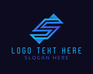 Letter - Tech Firm Letter S logo design