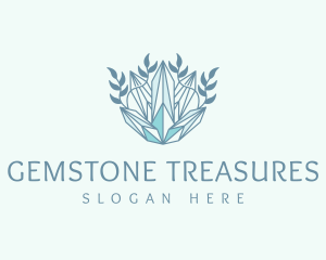 Crystal Luxury Wreath logo design