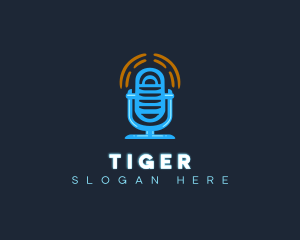 Podcast Sound Microphone Logo