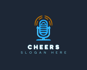 Podcast Sound Microphone Logo