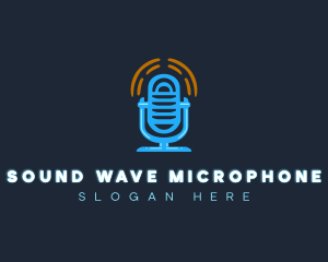 Microphone - Podcast Sound Microphone logo design