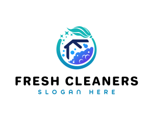 Mop Home Cleaner logo design