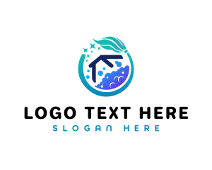 Cleaner - Mop Home Cleaner logo design