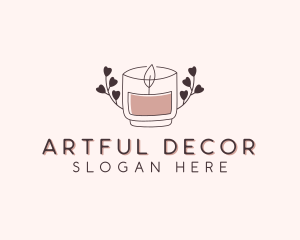 Candlelight Candle Decor logo design